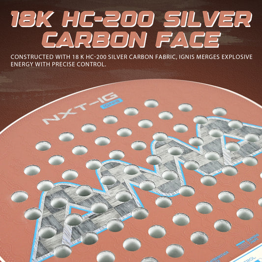 AMA Sport NXT-IG IGNIS Padel Racket 18K Carbon Diamond Shape Rose Gold