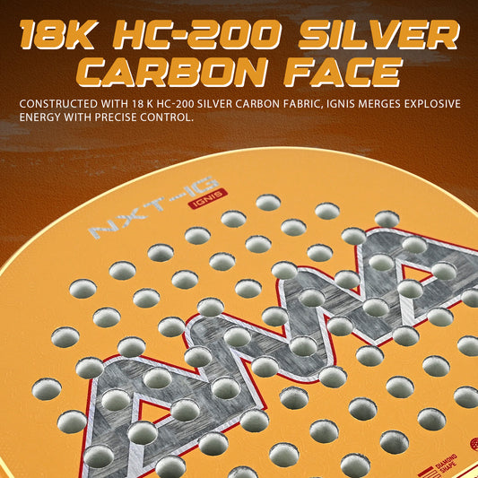 AMA Sport NXT-IG IGNIS Padel Racket 18K Carbon Diamond Shape Gold