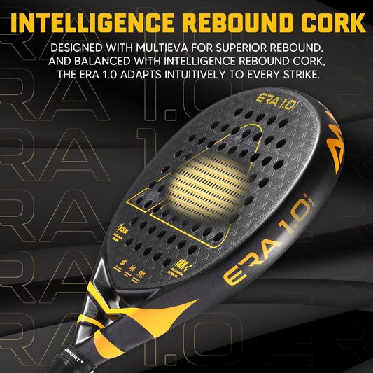 AMA Sport ERA 1.0 Cubic HD Padel Racket 18K Carbon Teardrop Shape