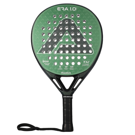 AMA Sport ERA 1.0 Titanium Green Padel Racket Carbon Diamond Shape