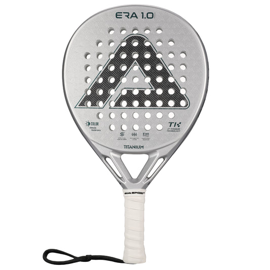 AMA Sport ERA 1.0 Titanium Silver Padel Racket Carbon Diamond Shape