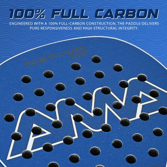 AMA Sport NXT-VG VEKTOR Padel Racket T700 Carbon Teardrop Shape Blue