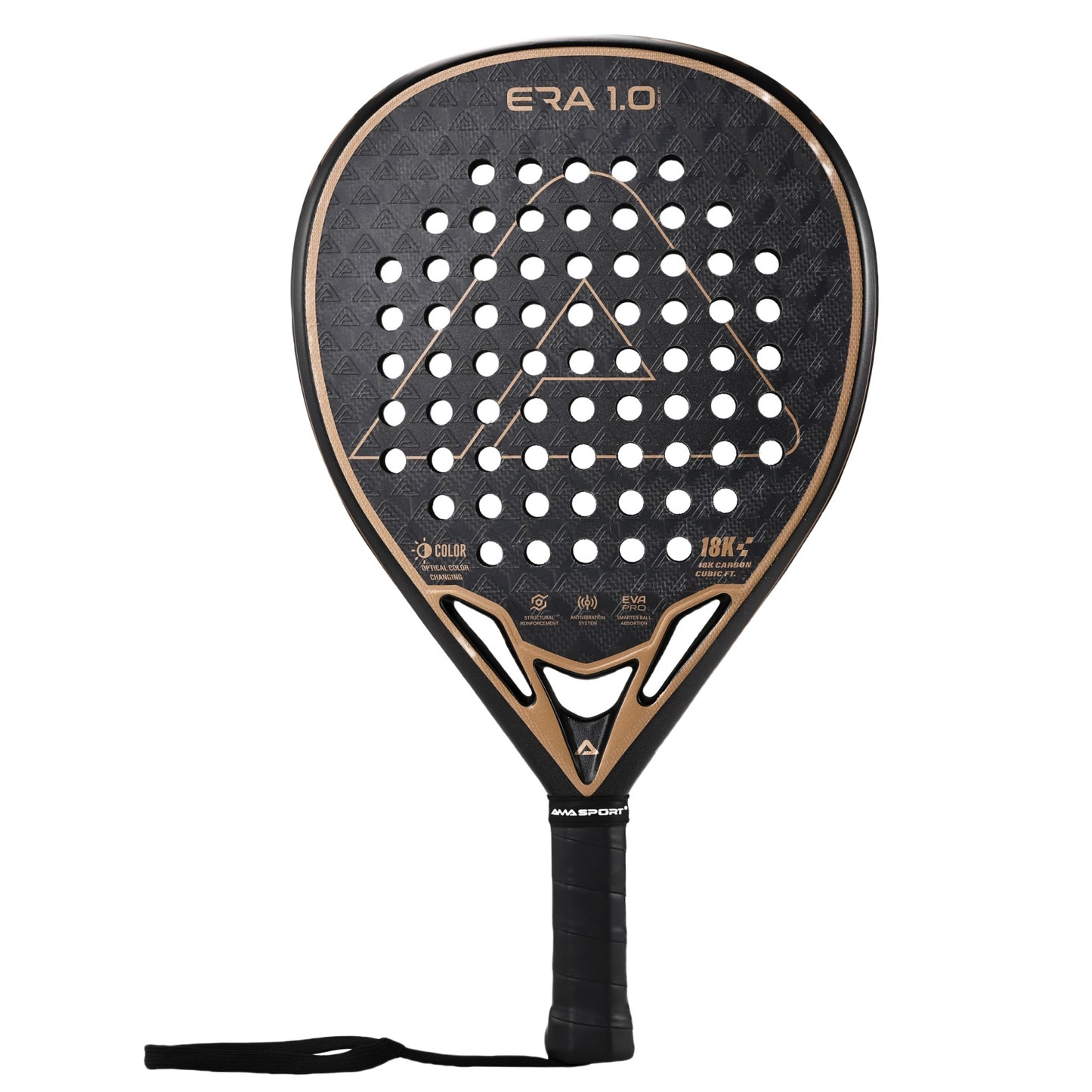 AMA Sport ERA 1.0 Cubic FT Padel Racket 18K Carbon Diamond Shape