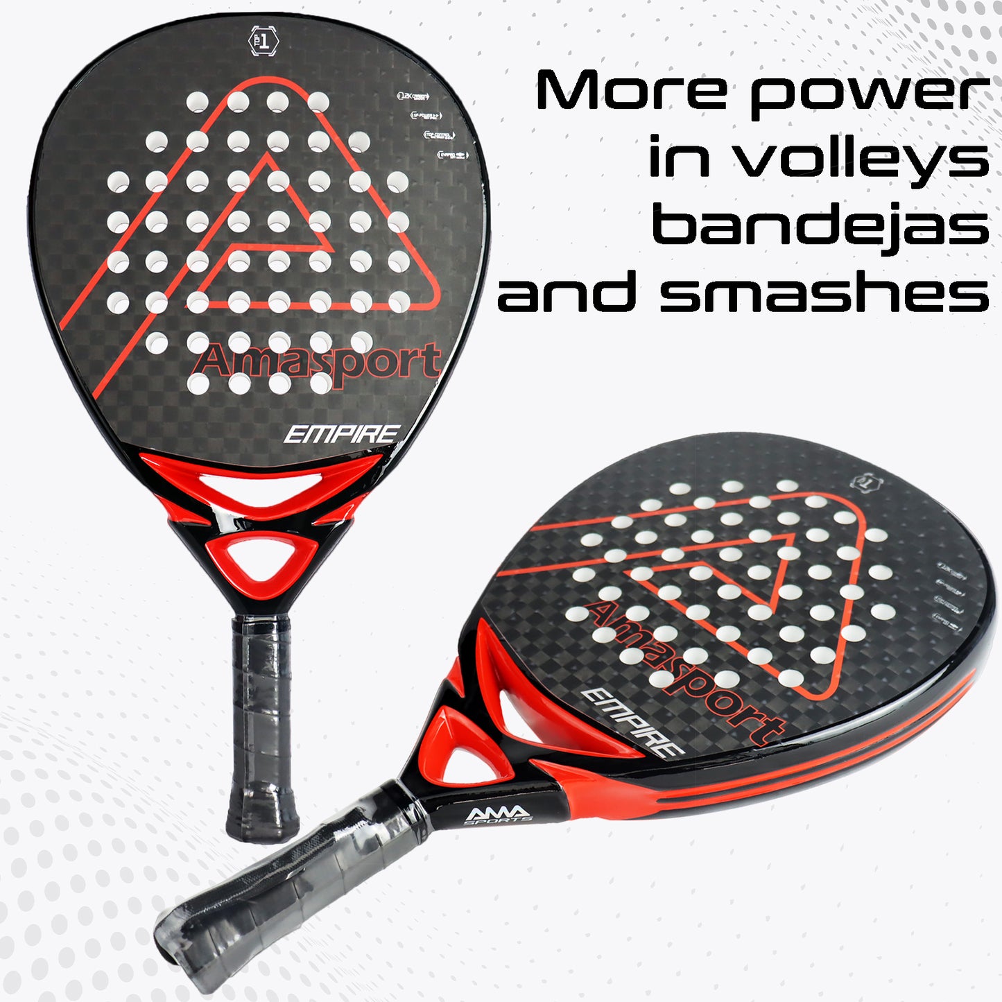 AMA Sport P78 Top 1 Padel Racket 12K Carbon Diamond Shape