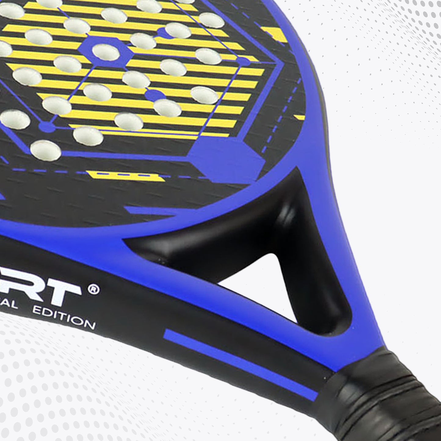 AMA Sport P46 Padel Racket 100% Carbon Round Shape Blue