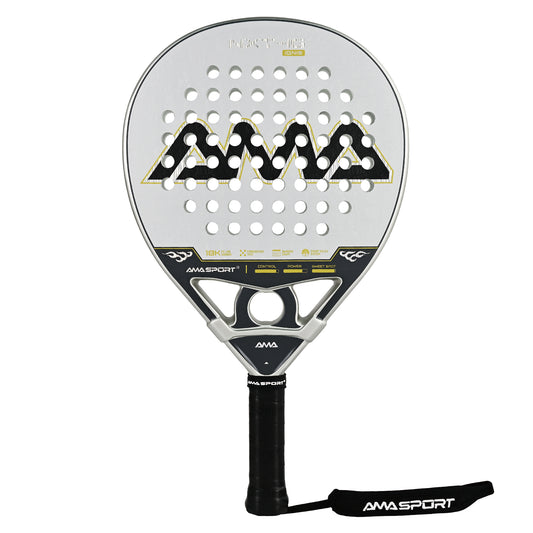 AMA Sport NXT-IG IGNIS Padel Racket 18K Carbon Diamond Shape Silver