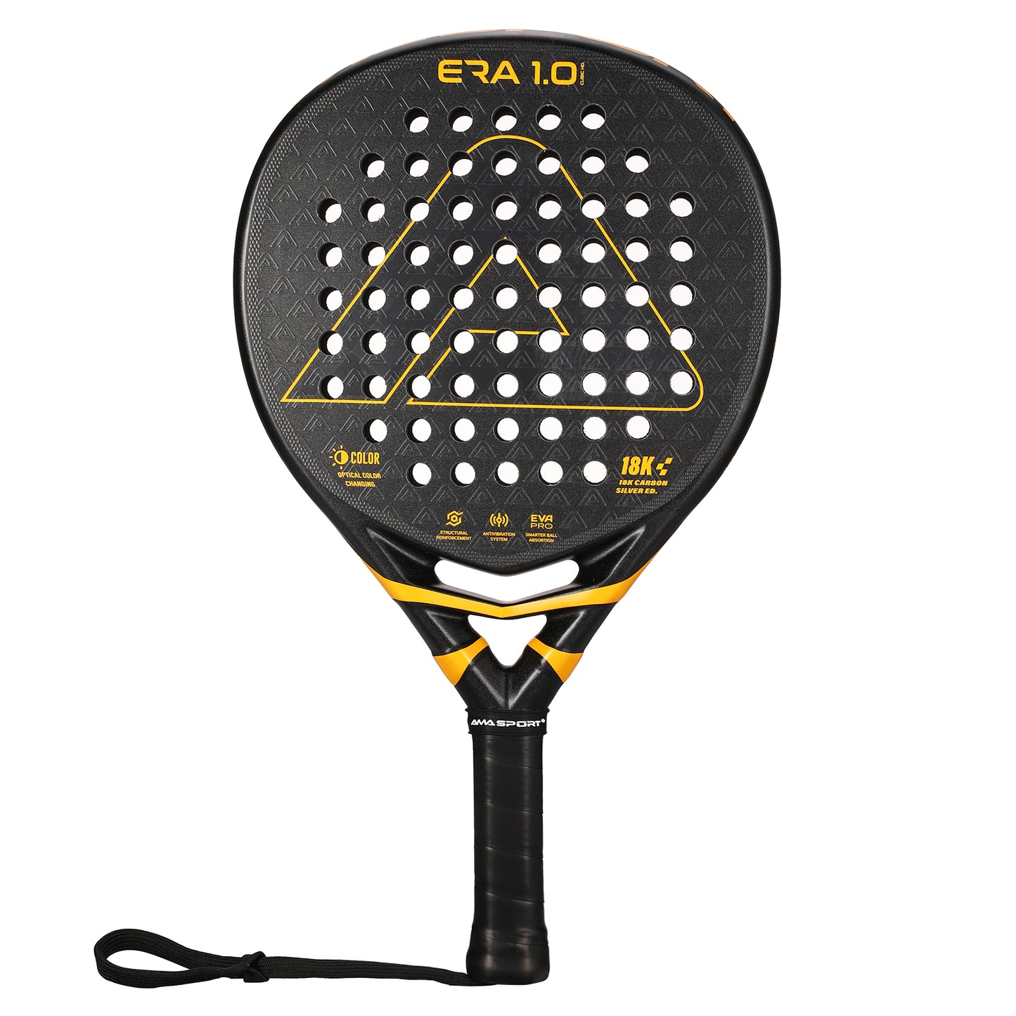 AMA Sport ERA 1.0 Cubic HD Padel Racket 18K Carbon Teardrop Shape