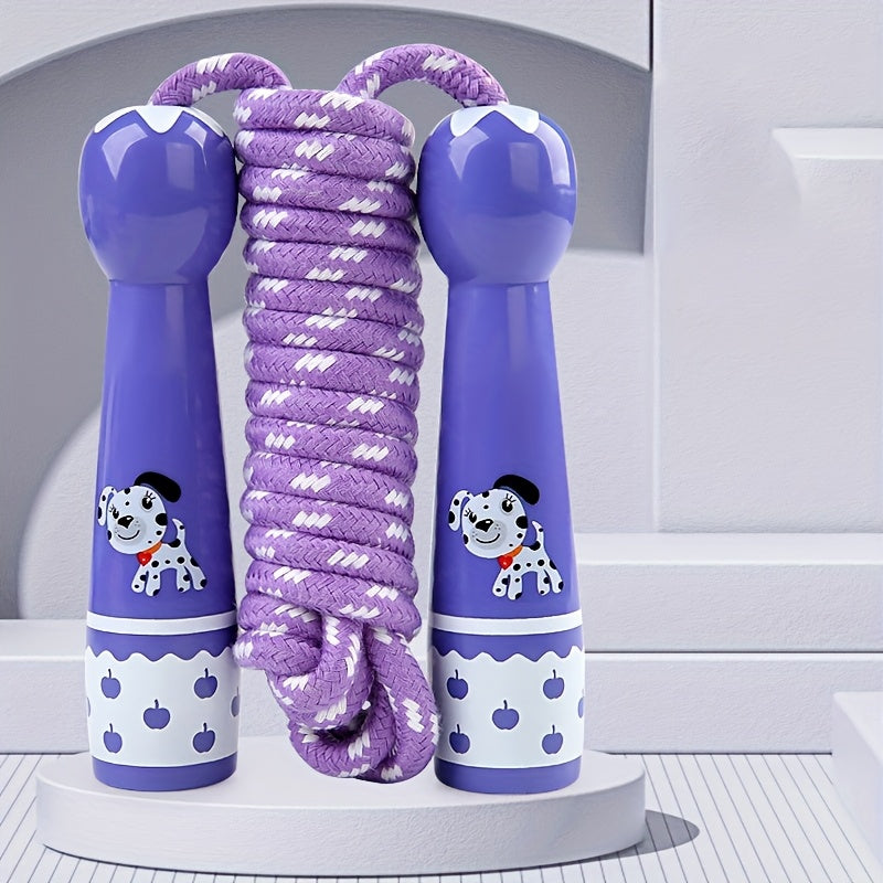 Kids Jump Rope with Cartoon Handles – Red