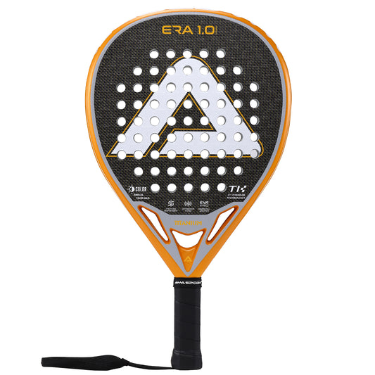 AMA Sport ERA 1.0 Titanium Gold Padel Racket Carbon Diamond Shape