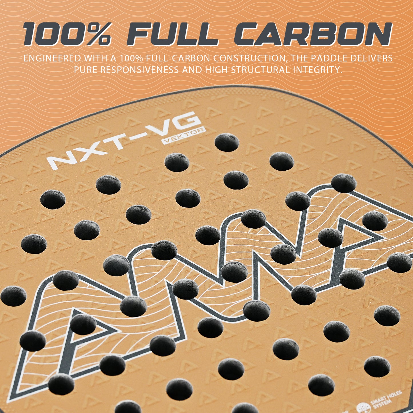 AMA Sport NXT-VG VEKTOR Padel Racket T700 Carbon Teardrop Shape Beige