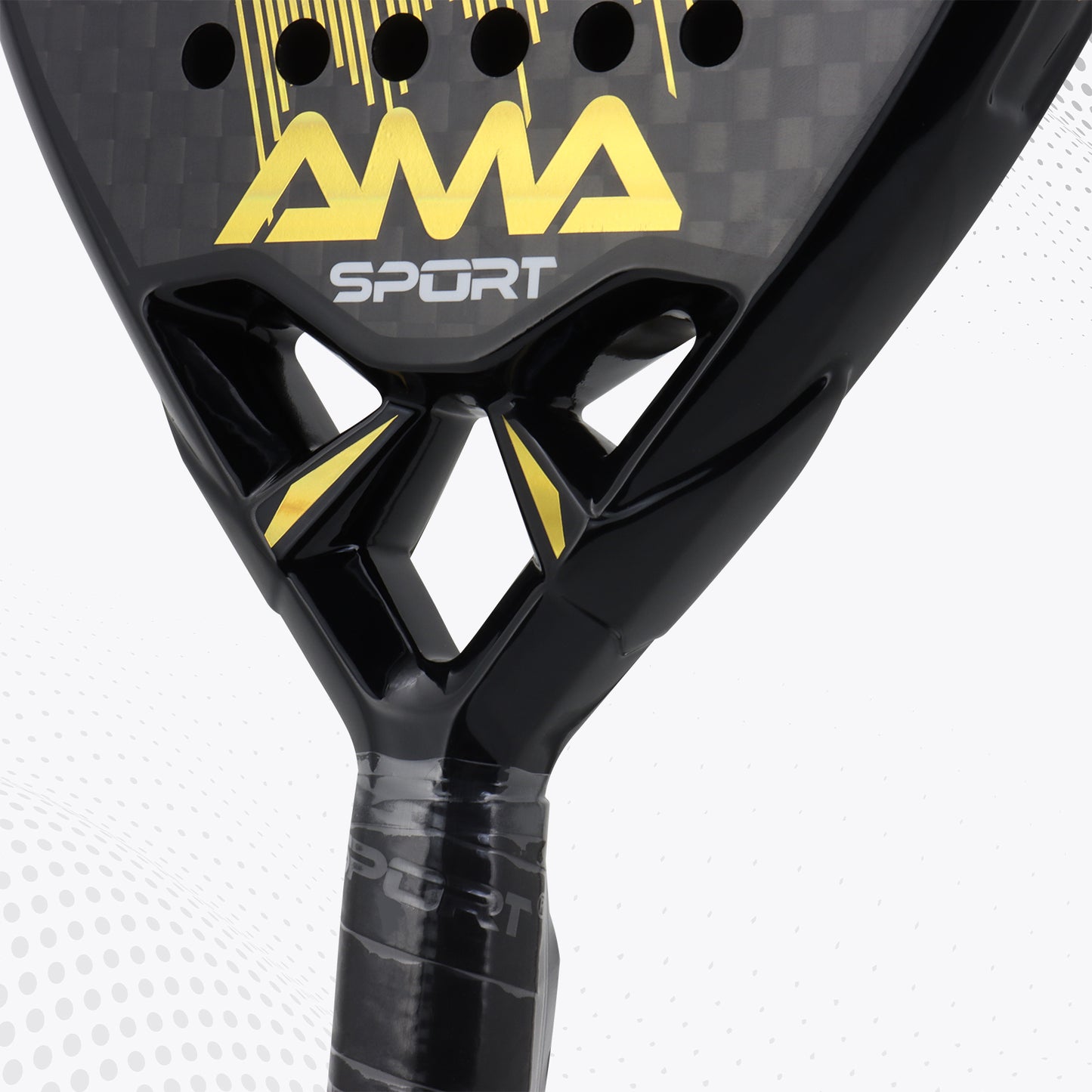 AMA Sport P90 Empire Padel Racket 12K Carbon Diamond Shape Gold