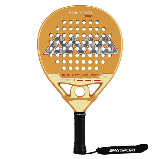 AMA Sport NXT-IG IGNIS Padel Racket 18K Carbon Diamond Shape Gold