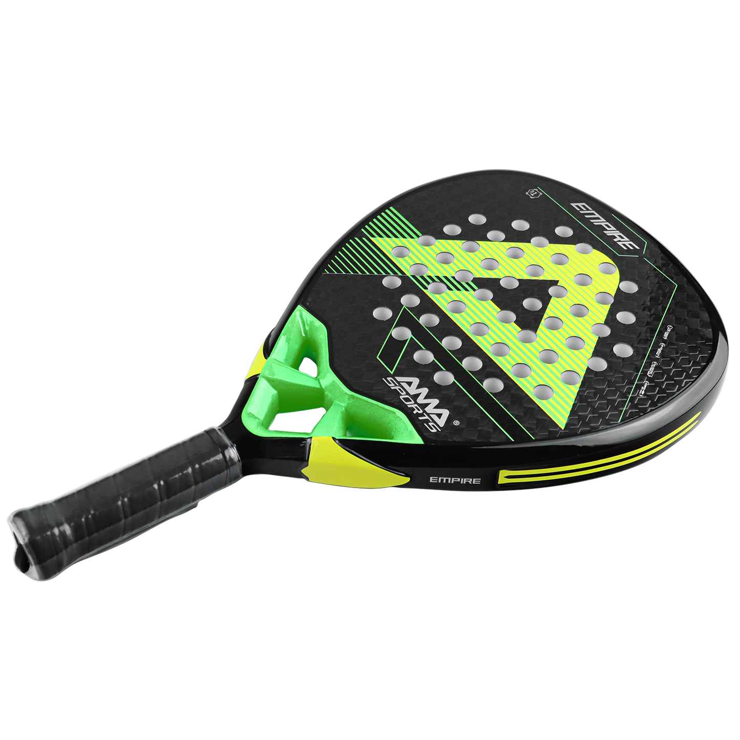 AMA Sport P90 Empire Padel Racket 12K Carbon Diamond Shape Green