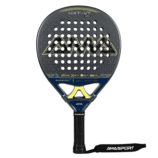 AMA Sport NXT-VT VORTA Padel Racket 12K Carbon Round Shape Black