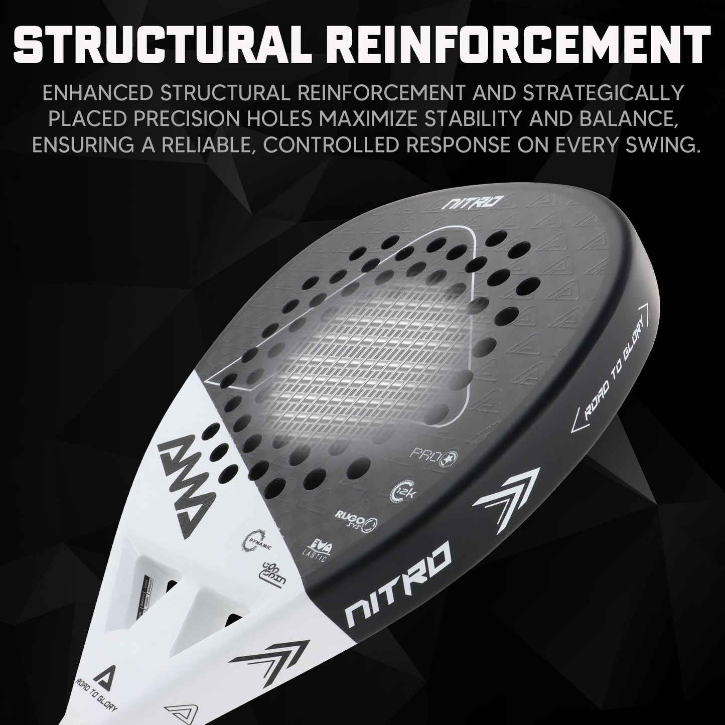 AMA Sport Max P43 Padel Racket 12K Carbon Teardrop Shape