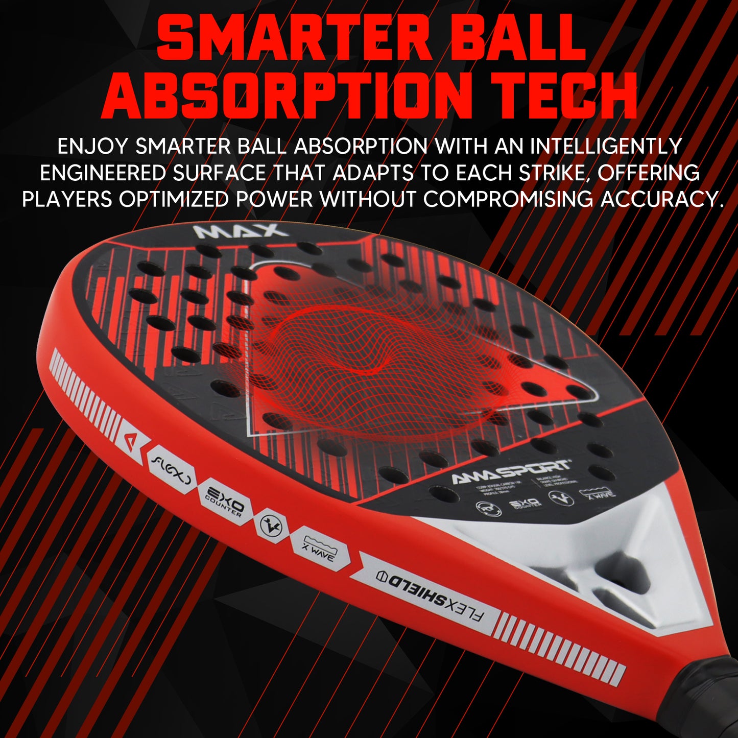 AMA Sport Max P101 Padel Racket 18K Carbon Diamond Shape