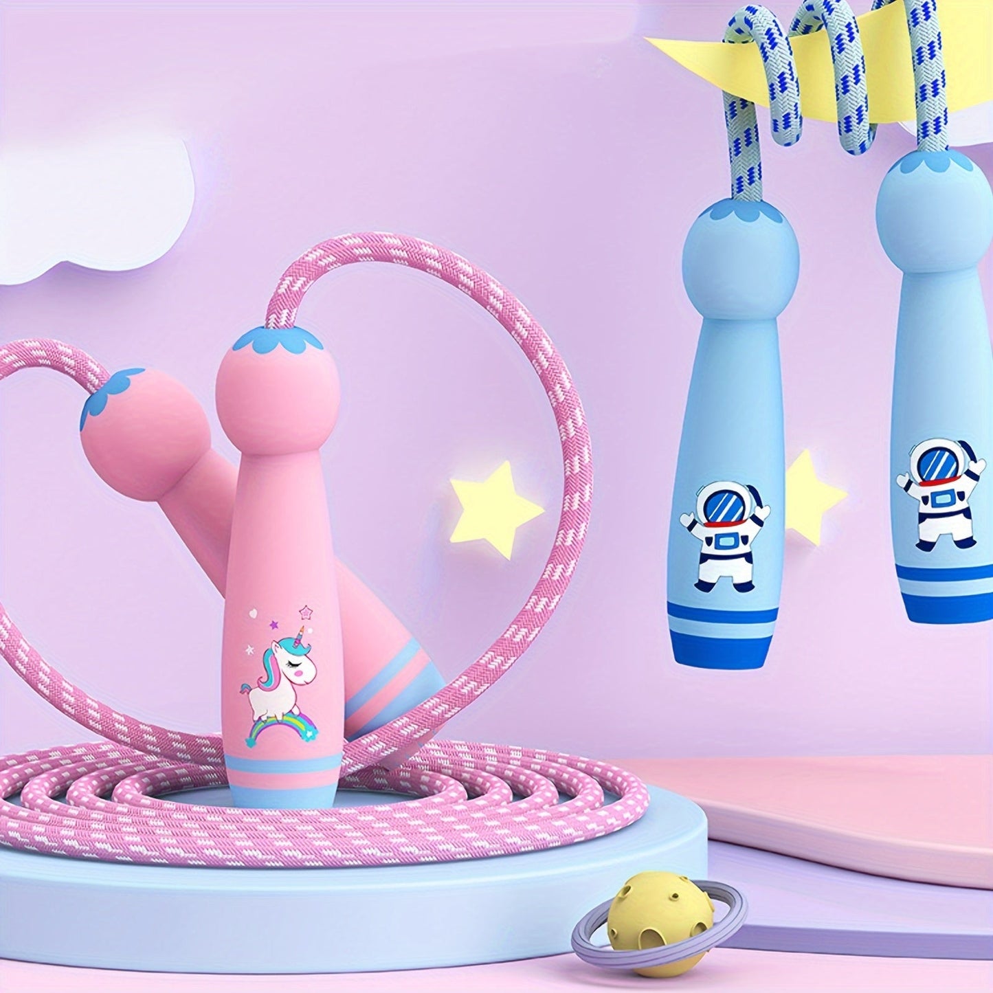 Red Kids Jump Rope with Handles