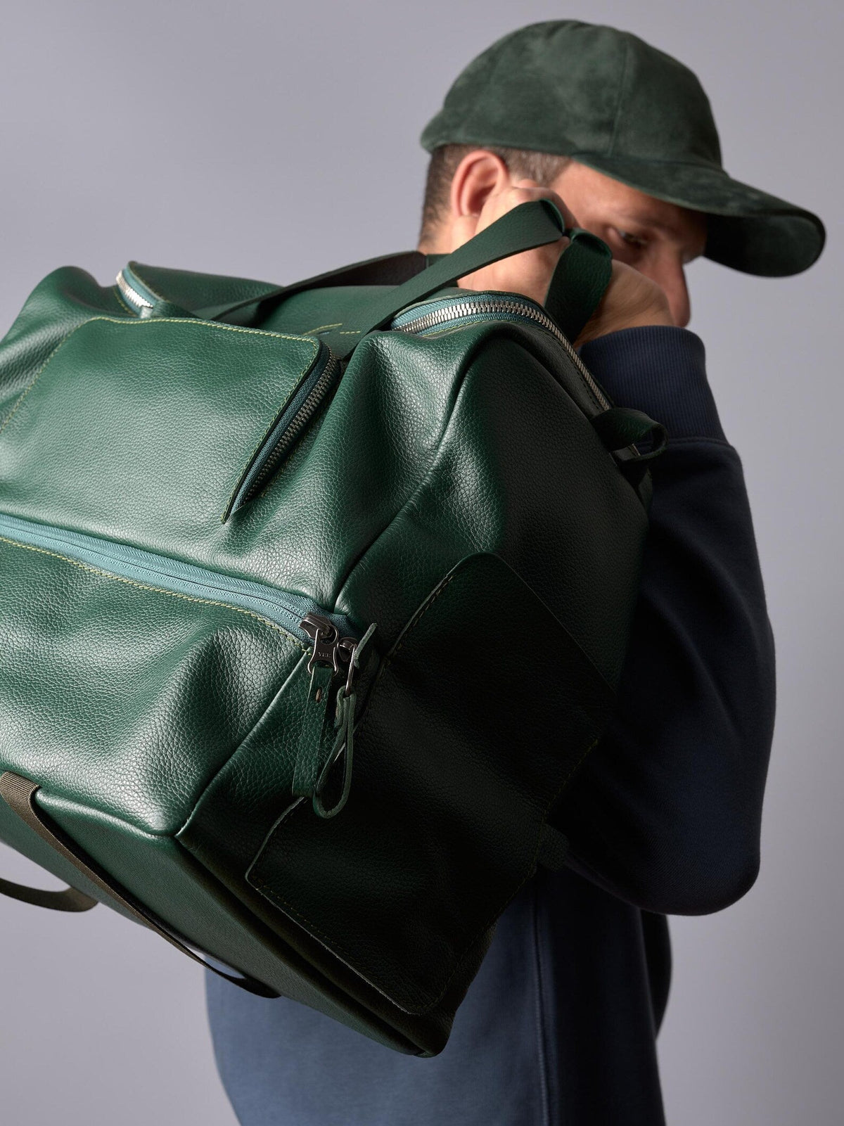 Leather Sport Bag | Gym Carryall