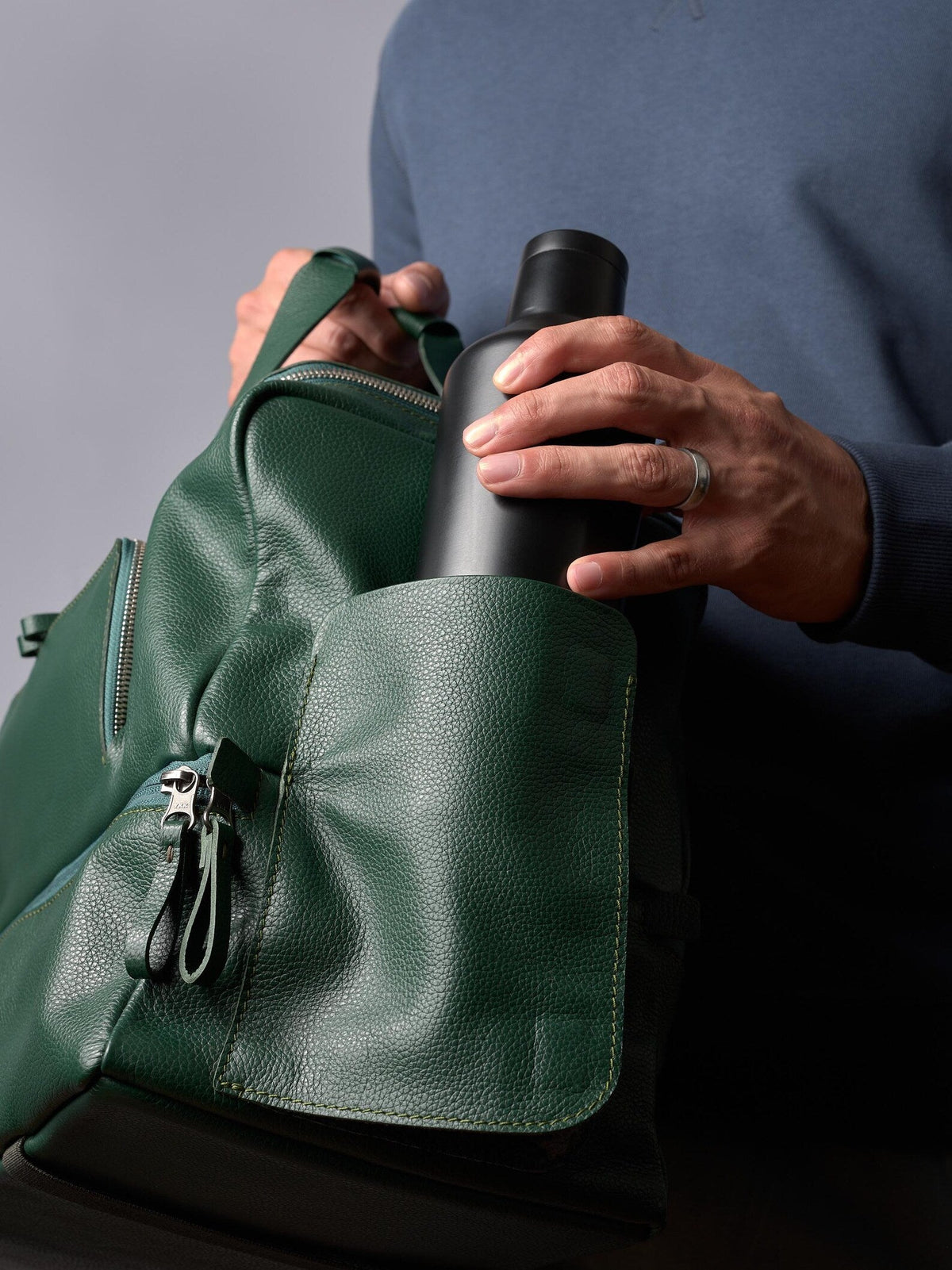 Leather Sport Bag | Gym Carryall