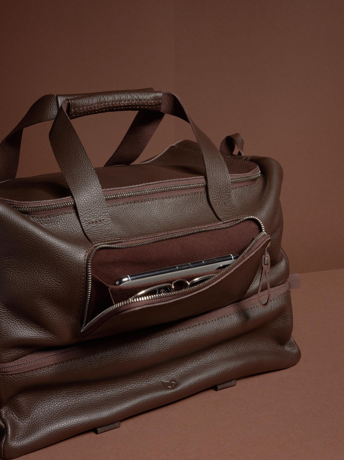 Leather Sport Bag | Gym Carryall