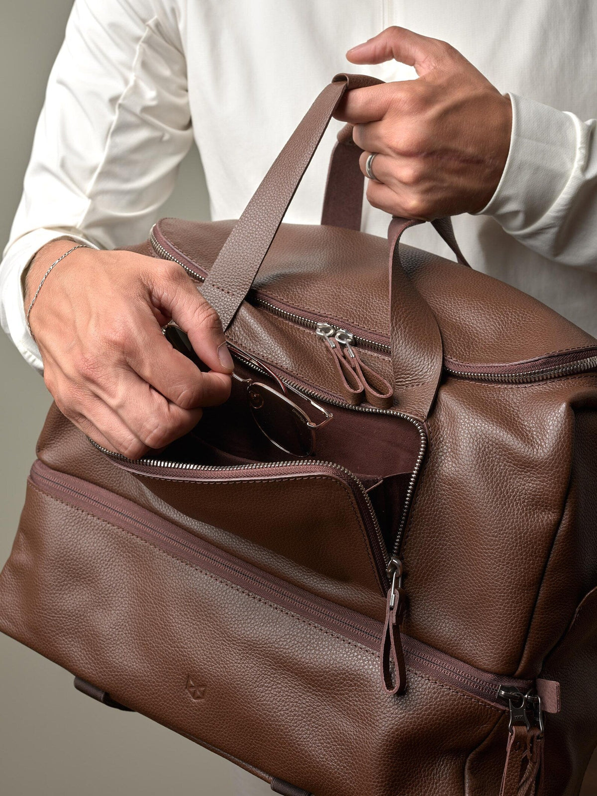 Leather Sport Bag | Gym Carryall